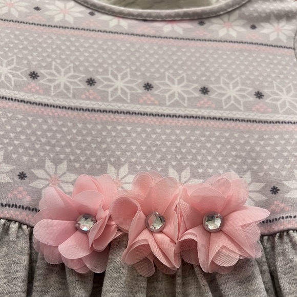 NEW Girls Good Lad Pink & Grey Long Sleeve Knit Dress 5T - NWT - Picture 4 of 6